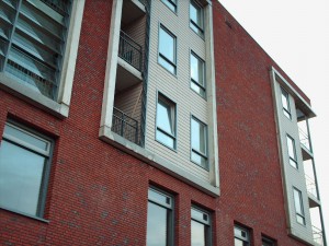 beton in stad van de zon