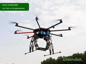 Multicopter Bouwpartners voor dakopname
